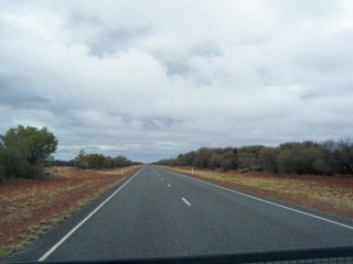 Long straight boring road.